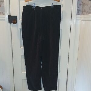 L.L. Bean 18 Tall  Corduroy Pants in Black